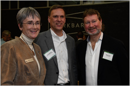 Charlie Benway with SECAF Heather Wilson and AF Techstars Managing Director, Warren Katz, at the showcase event. Bridging Innovation organized event with AF Techstars.